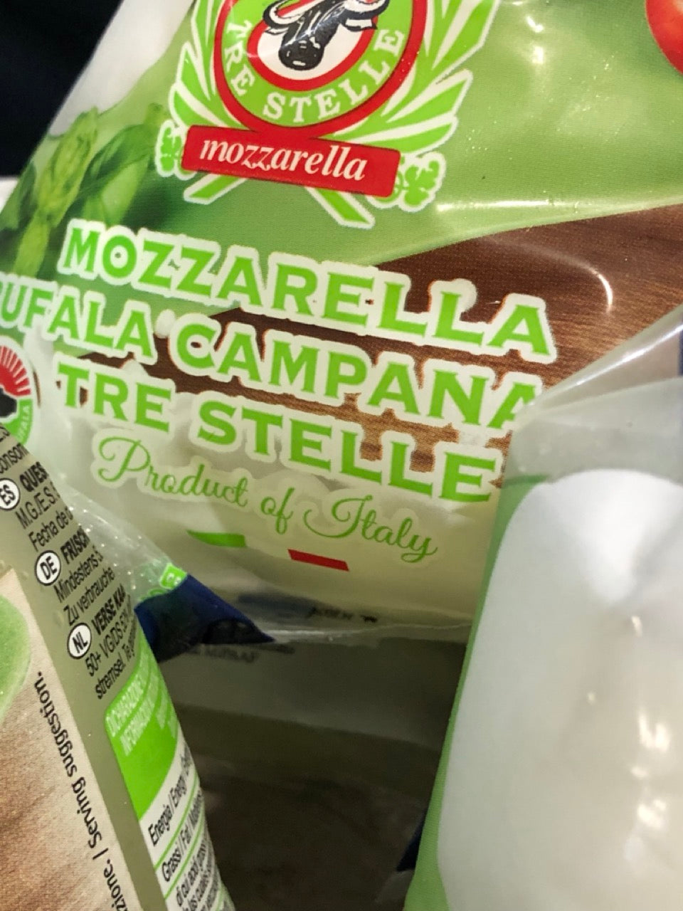 Mozzarella di bufala campana "sachet"